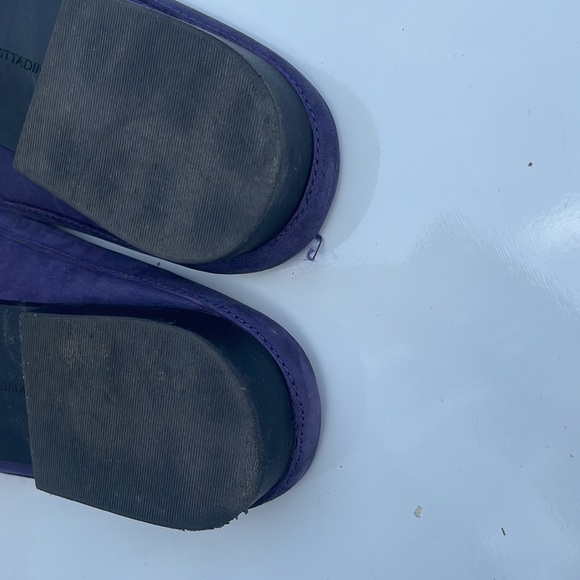 Adrienne Vittadini Purple Suede Flat Sandals with bow - size 9.5 Women’s flats - Picture 5 of 5